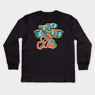 Camping gear Kids Long Sleeve T-Shirt